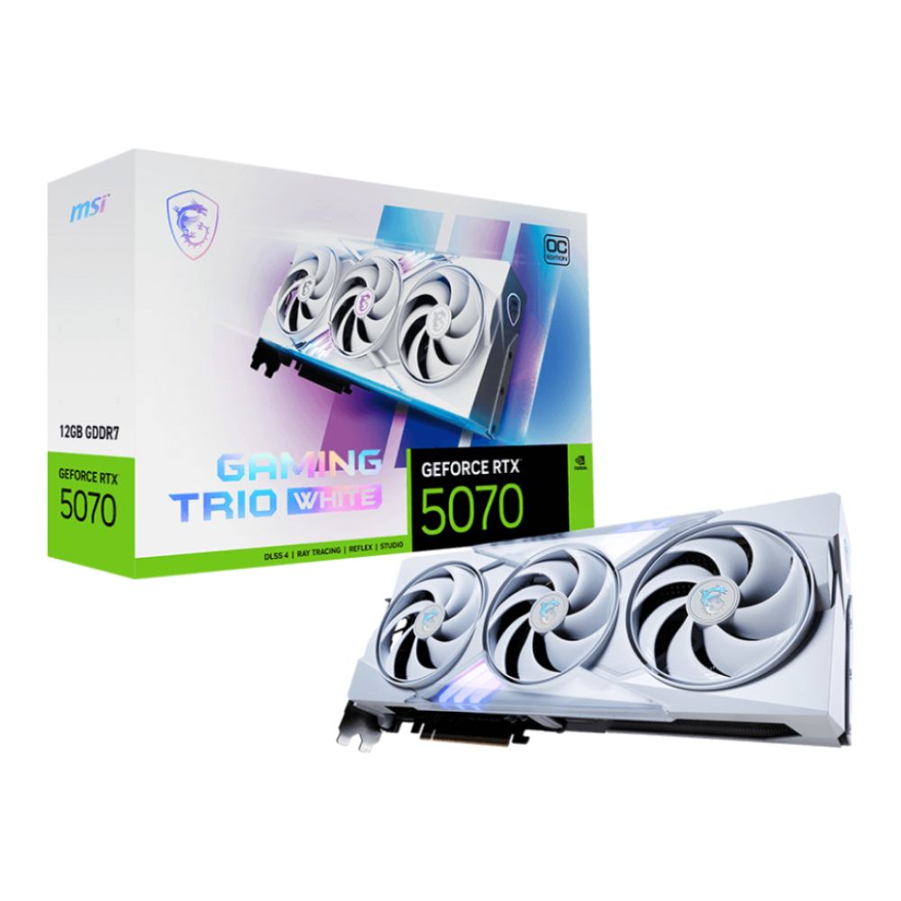 新品 MSI GeForce RTX 5070 12G GAMING MSI RTX 5070 12G GAMING TRIO OC White 12GB OC Graphics Card