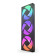 Refurbished NZXT F420 RGB Core 140mm Pc Case Fans Black Triple Pack