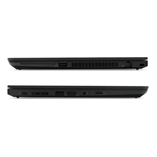 Lenovo ThinkPad T14 black laptop featuring AMD Ryzen 3 PRO, 16GB RAM, and 256GB SSD
