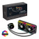 CiT Pro Glacier 240mm Black ARGB Infinity 4-Pin PWM AIO Temperature Display Liquid Cooler