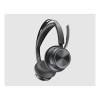 Poly Voyager Focus 2 UC USB Wireless Headset Including Charging Stand - Black