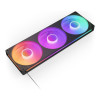 NZXT F360 RGB Core 120mm Pc Case Fans Black Triple Pack