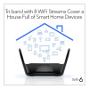 NETGEAR Nighthawk RAX70 AX/8-Stream AX6600 WiFi 6 Tri-band Wireless Router