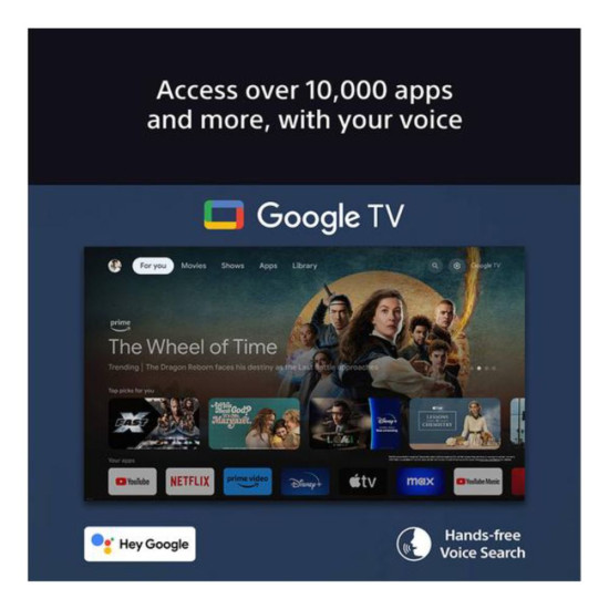 Sony BRAVIA XR 7 K55XR70PU 55" Mini LED Smart TV with superior brightness and HDR support