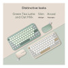 ASUS Marshmallow KW100 75% Wireless Keyboard - Oat Milk