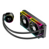 CiT Pro Glacier 240mm Black ARGB Infinity 4-Pin PWM AIO Temperature Display Liquid Cooler