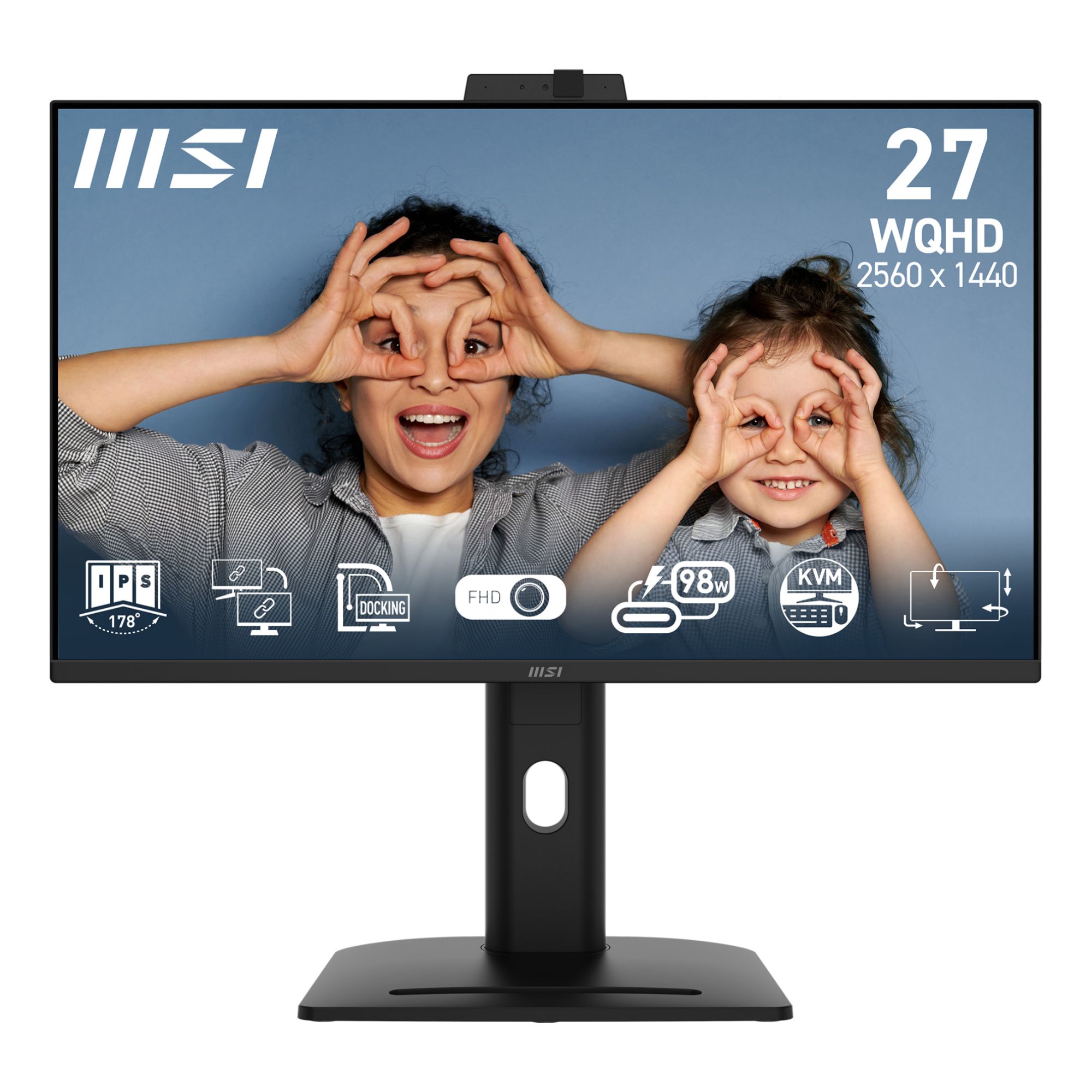 MSI PRO MP275QPDG 27 IPS QHD 100Hz USB-C Adjustable Monitor