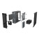 CiT MTX-008B Mini-ITX Desktop PC Case with 300W TFX Bronze 80 Power Supply - Black