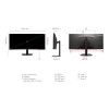 Viewsonic VA3420C 34" Curved IPS UWQHD USB-C Height Adjustable Monitor with Speakers