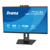 iiyama ProLite XB2797QSNPH-B1 27" Quad HD IPS 75Hz 1ms USB-C Height Adjustable Monitor with Speakers and Webcam - Matte Black