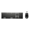 HP 725 Multi-Device Full-size Wireless Keyboard and Mouse Set - Black