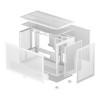 DeepCool CH260 Tempered Glass MicroATX Gaming PC Case - White