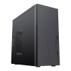 CiT Course Micro ATX Case with Brushed Aluminium Front & 1 x 8cm Rear Fan