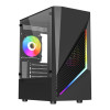 Vida Genesis Micro-ATX ARGB Tempered Glass Gaming PC Case - Black