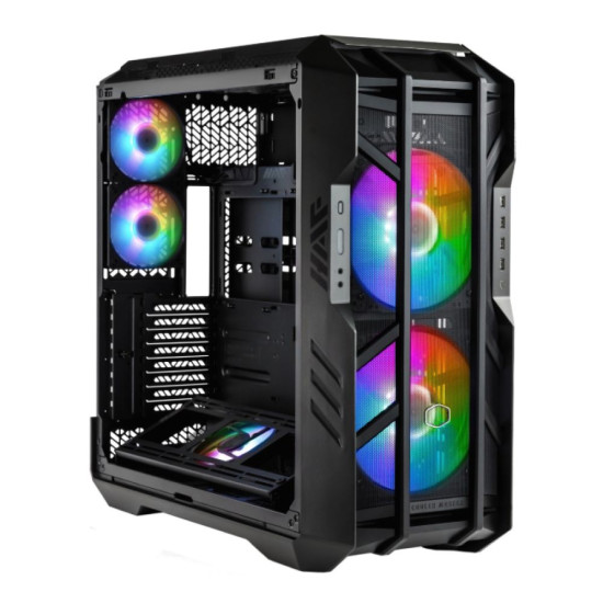 Cooler Master HAF 700 Full Tower Tempered Glass PC case with advanced airflow design.
