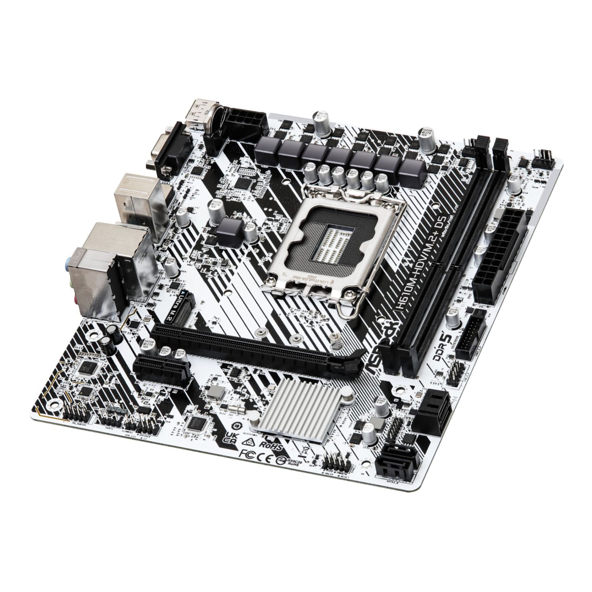 Asrock H610M-HDV/M.2+ D5 Intel H610 DDR5 mATX Socket LGA