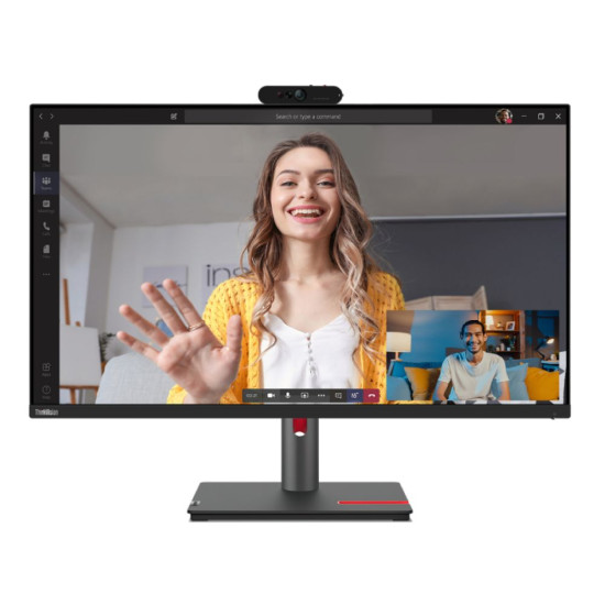 Rear view of Lenovo ThinkVision P32p-30 31.5" Monitor highlighting connectivity ports