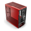 HYTE Y40 Mid Tower Panoramic Tempered Glass Gaming Case - Red and Black