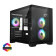 CiT Concept Black MATX Gaming Cube PC Case - Black