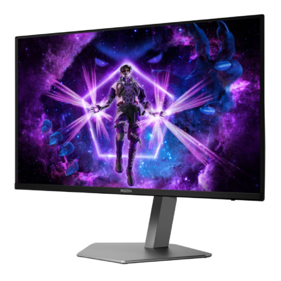 AOC AGON PRO AG326UD OLED 4K monitor with height-adjustable stand for ergonomic gaming setups

