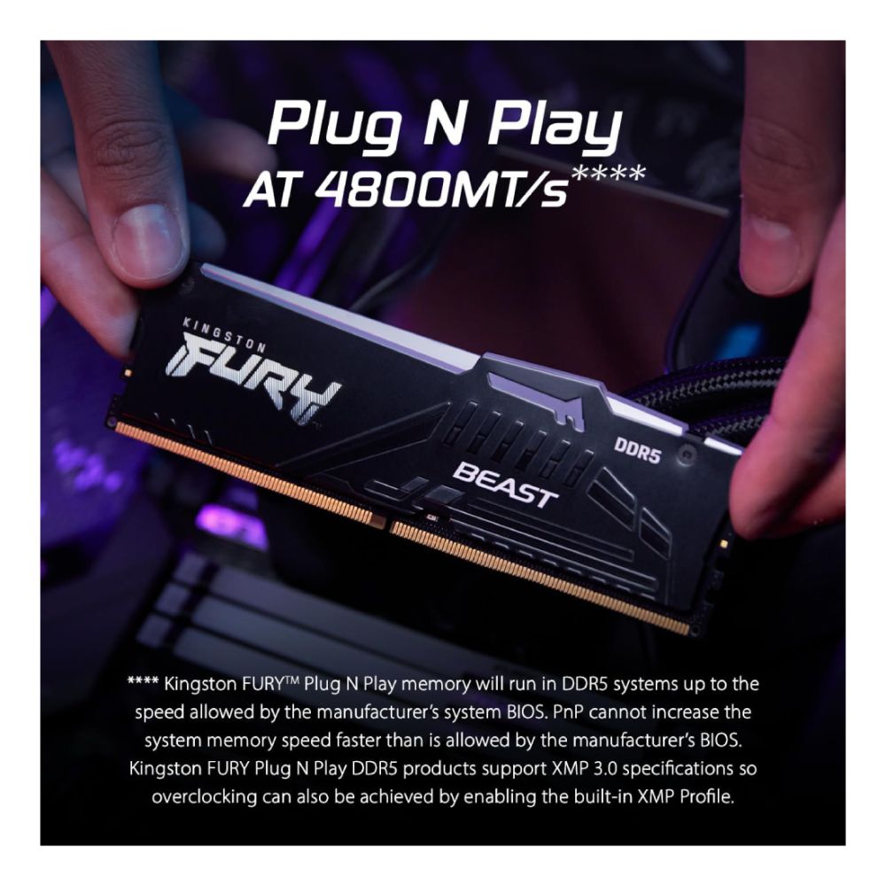 Kingston FURY Beast RGB 32GB 6000MHz DDR5 Desktop RAM