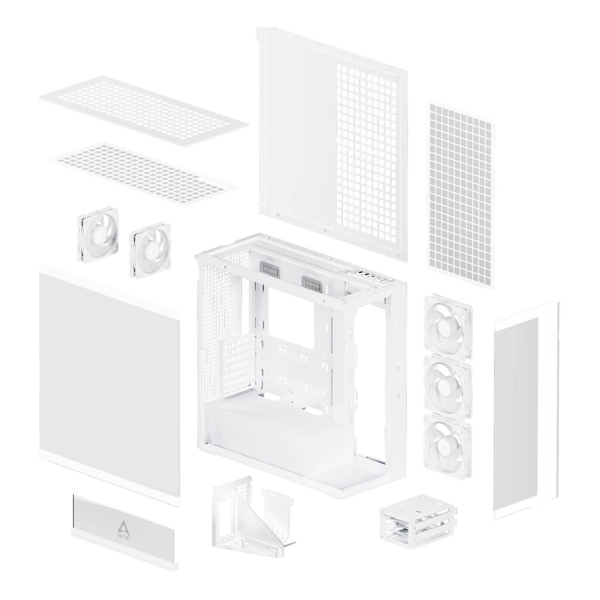 Arctic Xtender Mid Tower White PC Case