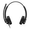 Poly Mission 425 Wired On-Ear AI Noise Reduction Headset - Black