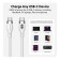 Hyper HyperJuice 240W Silicon USB-C to USB-C Cable 6 Feet - White