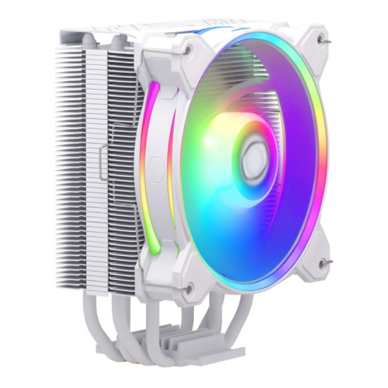 Cooler Master Hyper 212 Halo White CPU Cooler with RGB Lighting and 120mm Fan