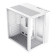 GameMax Infinity Mini microATX PC White Gaming PC Case - White