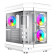 GameMax Hype ATX RGB Tempered Glass Mid Tower Gaming PC Case - White