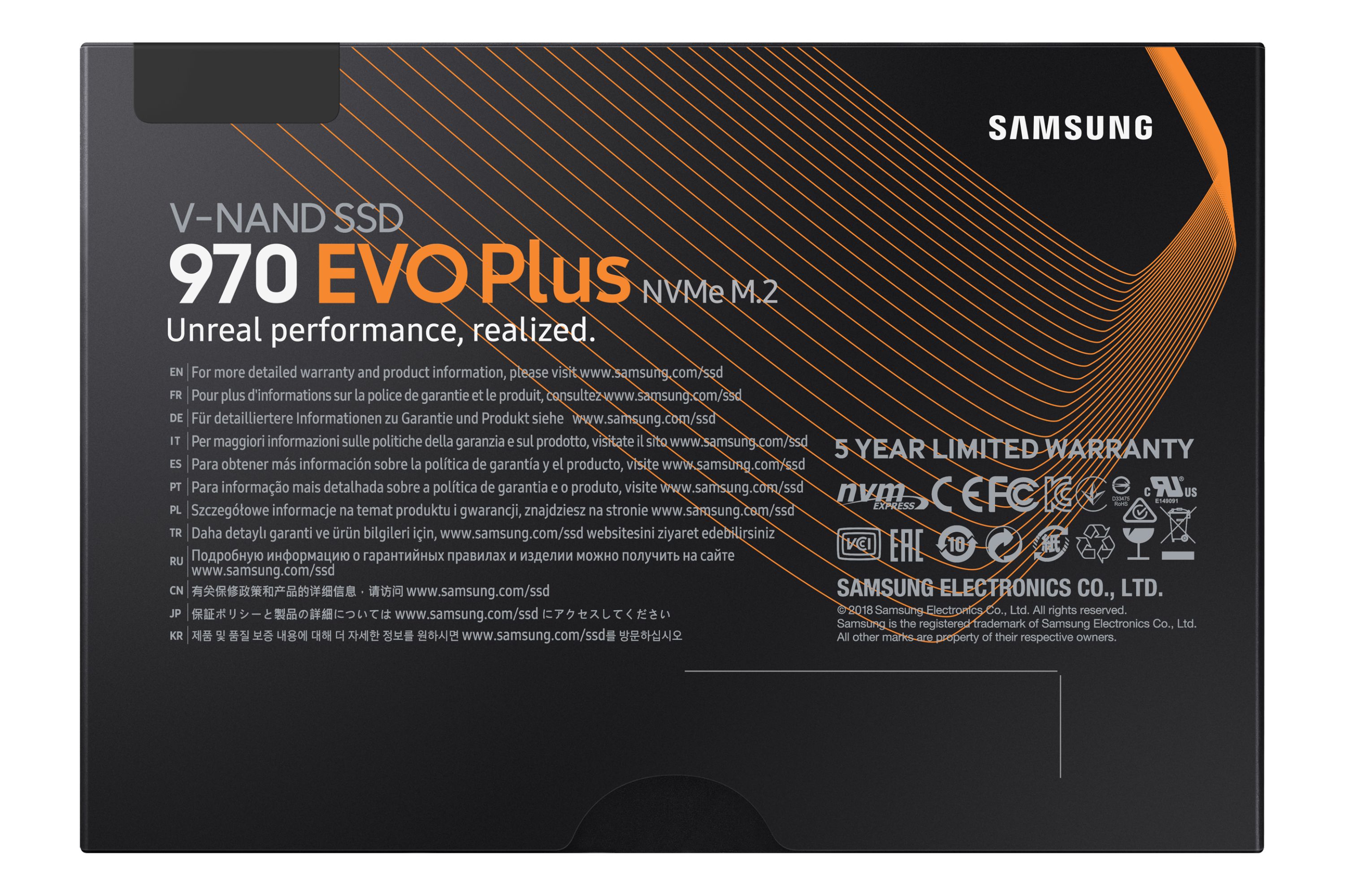 MZ-V7S1T0BW Samsung 970 EVO Plus 1TB M.2 NVMe PCIe SSD