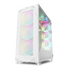 Sharkoon REV300 White RGB Tempered Glass ATX Gaming PC Case