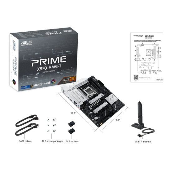 ASUS PRIME X870-P WIFI AMD X870 motherboard for modern PC builds