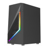 Vida Genesis Micro-ATX ARGB Tempered Glass Gaming PC Case - Black