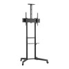 Neomounts FL50-550BL1 37-70" 50kg Height Adjustable Mobile TV Trolley Stand with Camera Shelf - Black