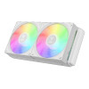 GAMDIAS AURA GL240 V2 White 240mm RGB All-in-One Liquid Cooler