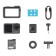 DJI Osmo Action 4 Standard Dual Touchscreen Action Sports Cameras Combo Kit