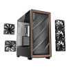 Antec Flux Wood Tempered Glass Mid Tower Gaming PC Case - Black