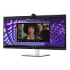 Dell P3424WEB 34" Curved Ultrawide Quad HD Video Confrencing Monitor with Built in Webcam