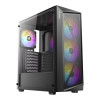 Antec AX67 ARGB Tempered Glass Mid Tower Gaming PC Case - Black