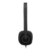 Logitech H150 Wired On-Ear Stereo Headset - Black