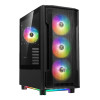 Gamdias ATHENA M6 LITE Tempered Glass Mid Tower Gaming PC Case - Black