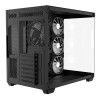 CiT Vision ARGB Tempered Glass Mid Tower ATX Gaming PC Case - Black