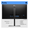 Refurbished - HP E-Series E27 G5 27" IPS Full HD Height Adjustable Monitor
