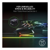 Razer Basilisk V3 gaming mouse with Chroma RGB lighting zones for personalized color effects.
