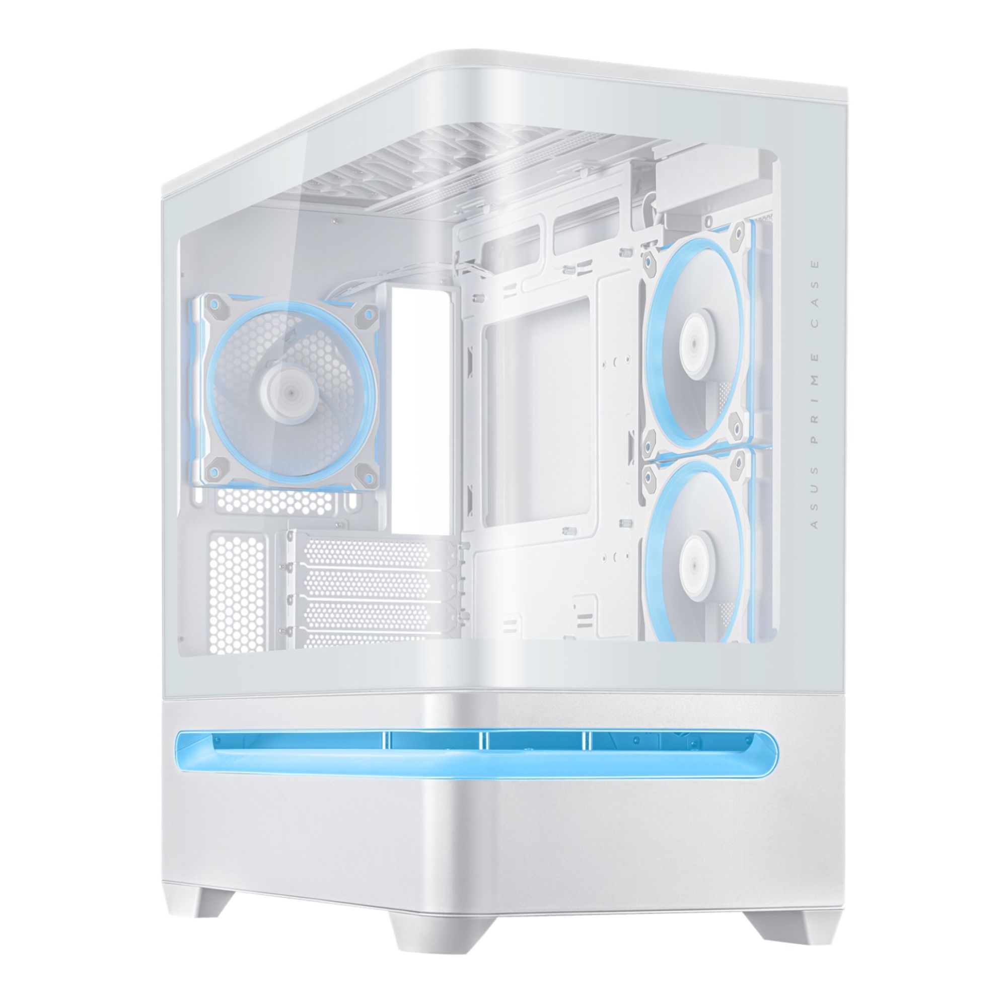 PCケース ASUS PRIME AP202 TG ARGB WHITE ASUS Prime AP202 TG ARGB Mid Tower Case in White - CCL Computers PCケース(自作PC用)