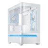 ASUS Prime AP202 ARGB Tempered Glass Mid Tower Gaming Case - White
