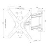 Neomounts WL40S-850BL14 40-65" Swing Arm 40kg VESA 400x400 Full Motion TV Wall Mount - Black