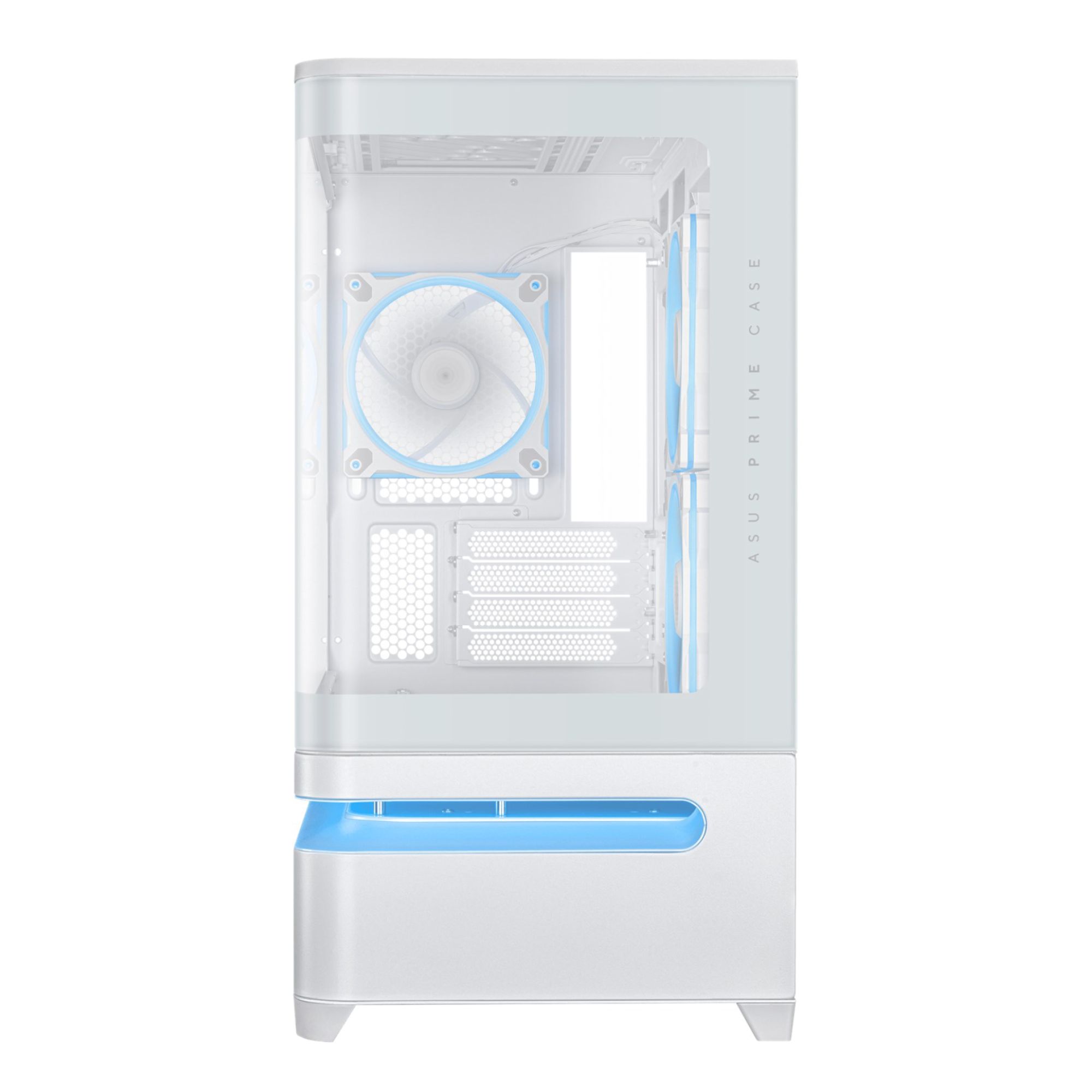 ASUS Prime AP202 ARGB Tempered Glass Gaming Case - White
